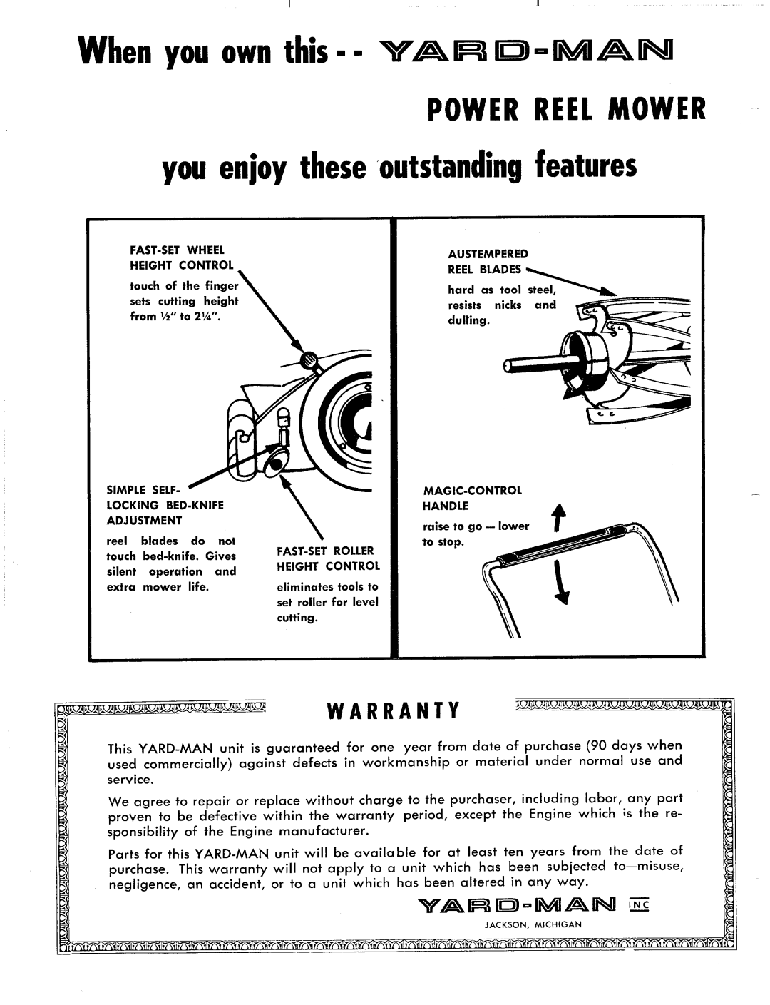 Yard-Man 1040-6 manual 