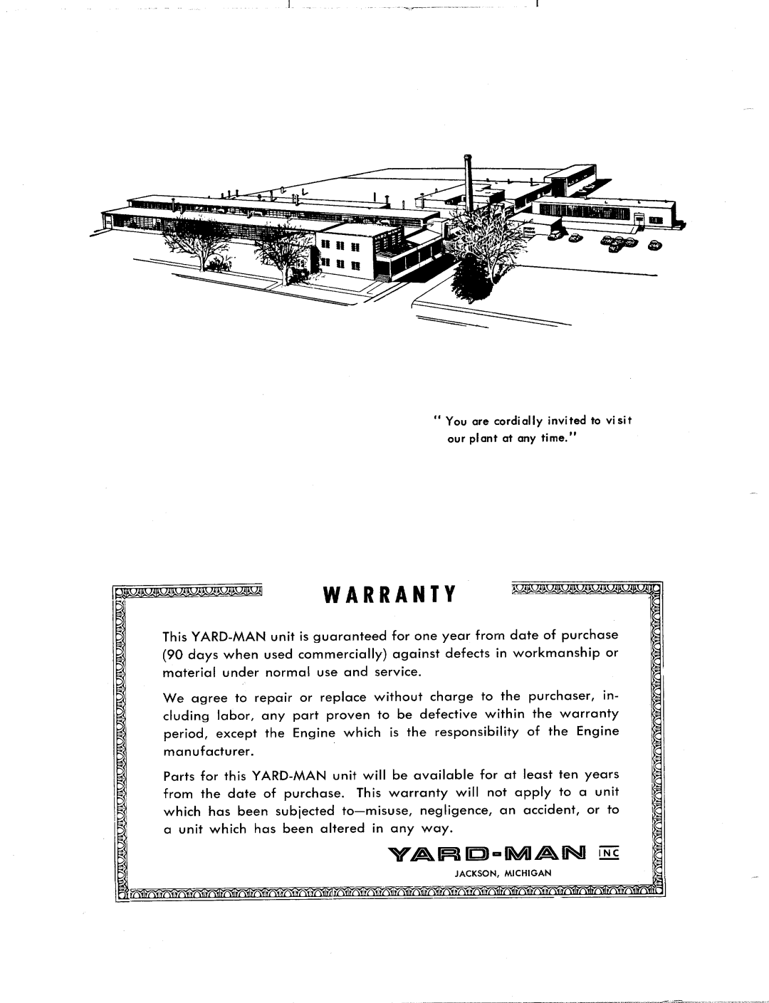 Yard-Man 1040-7 manual 
