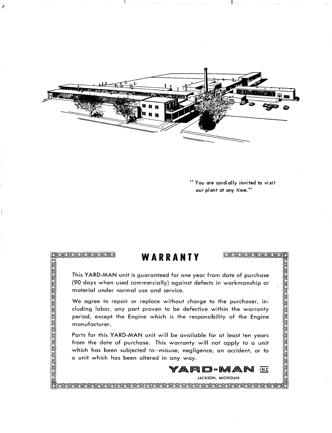 Yard-Man 1040-8 manual 