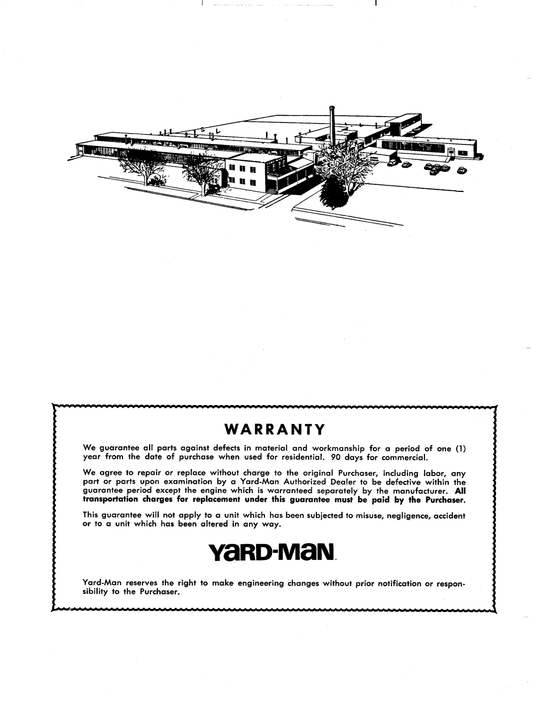 Yard-Man 1040-9 manual 