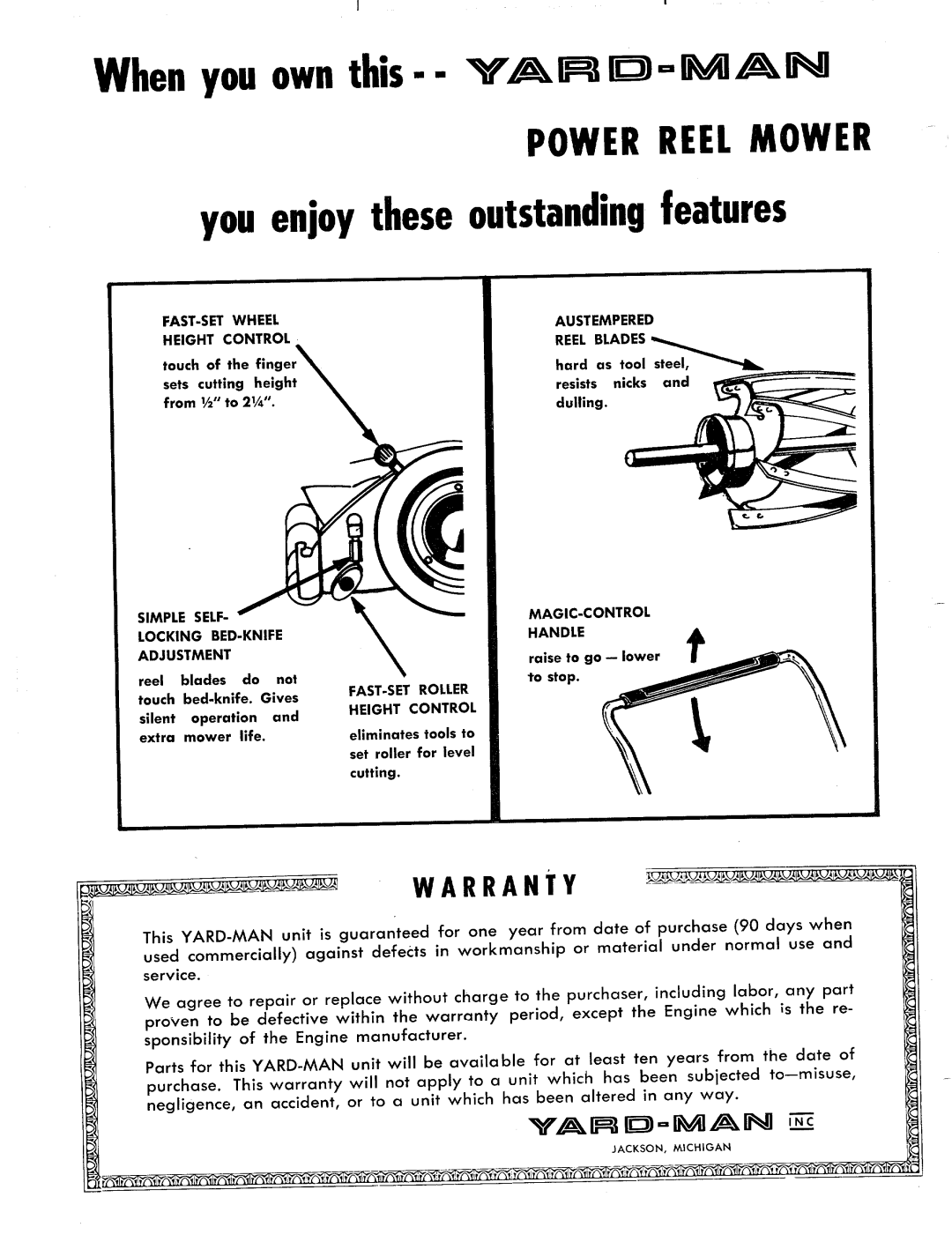 Yard-Man 1050-6 manual 