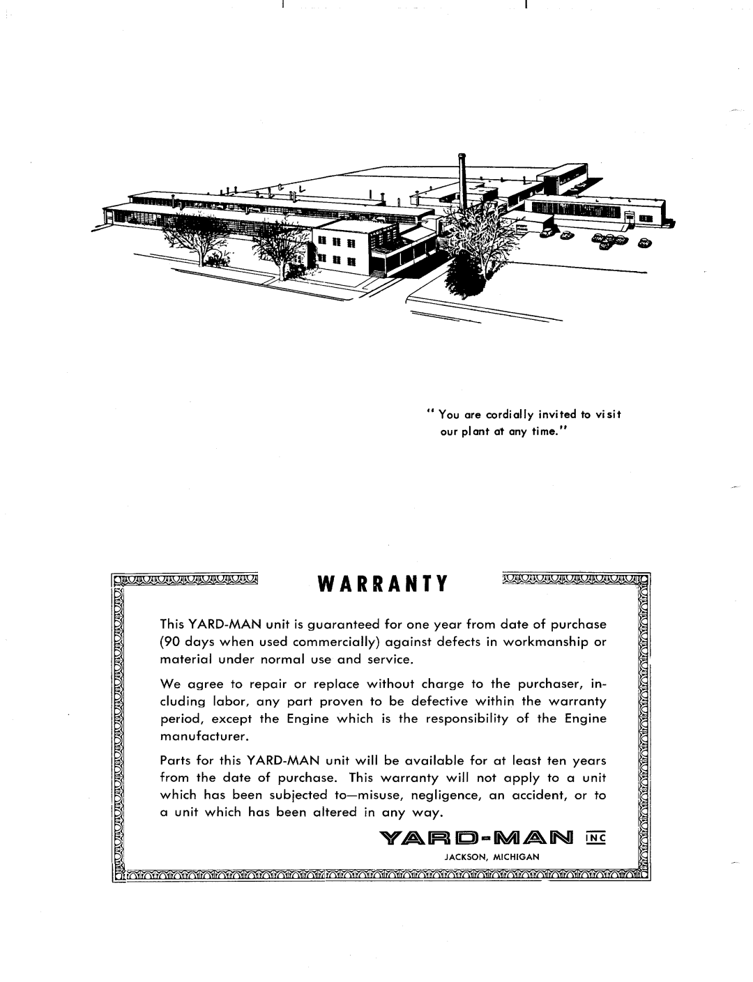 Yard-Man 1050-7 manual 