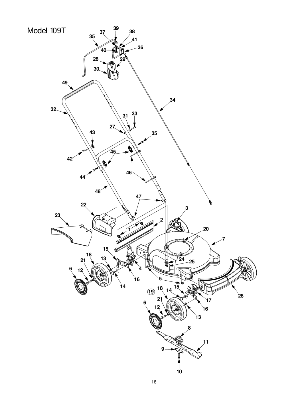 Yard-Man manual Model 109T 