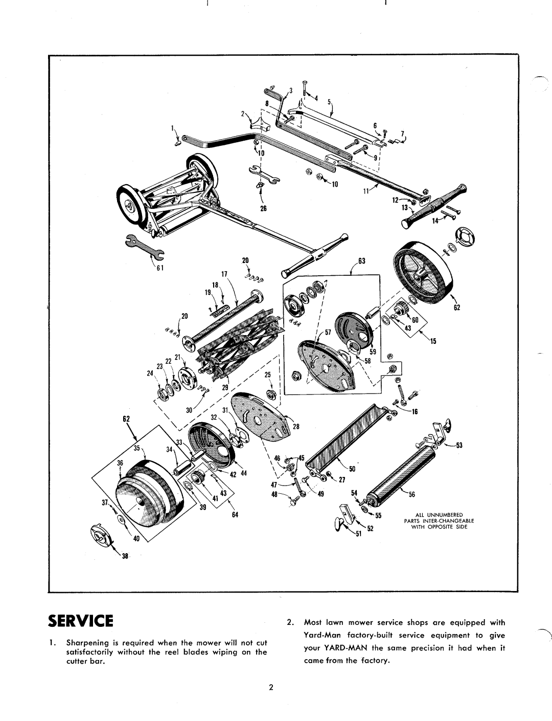 Yard-Man 1000-4, 1110-4, 1010-4 manual 