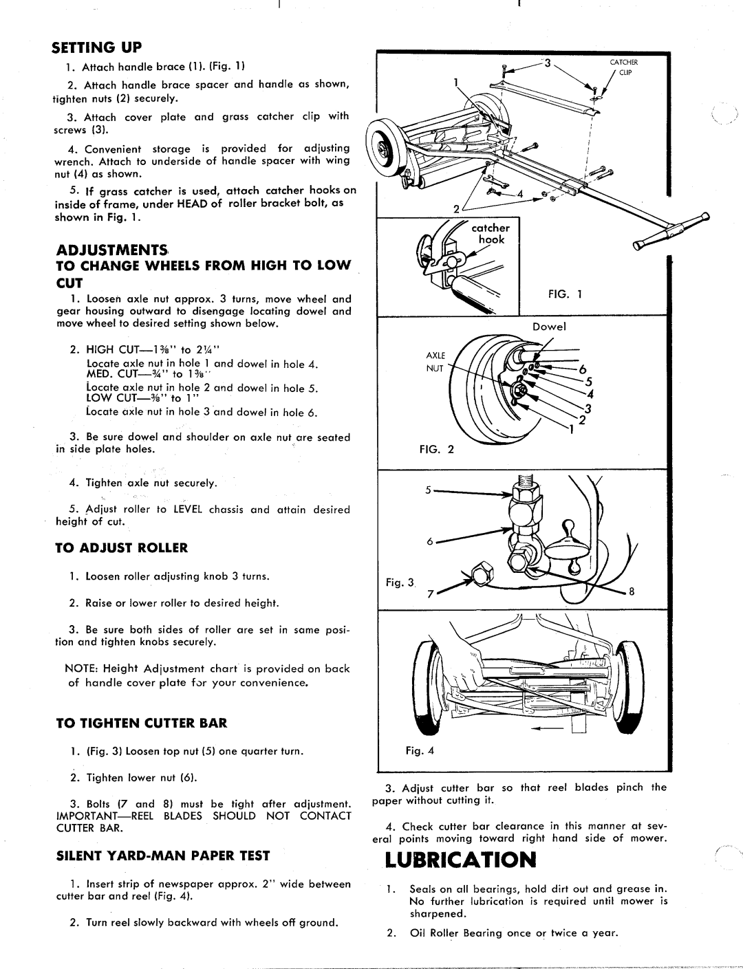 Yard-Man 1010-4, 1110-4, 1000-4 manual 