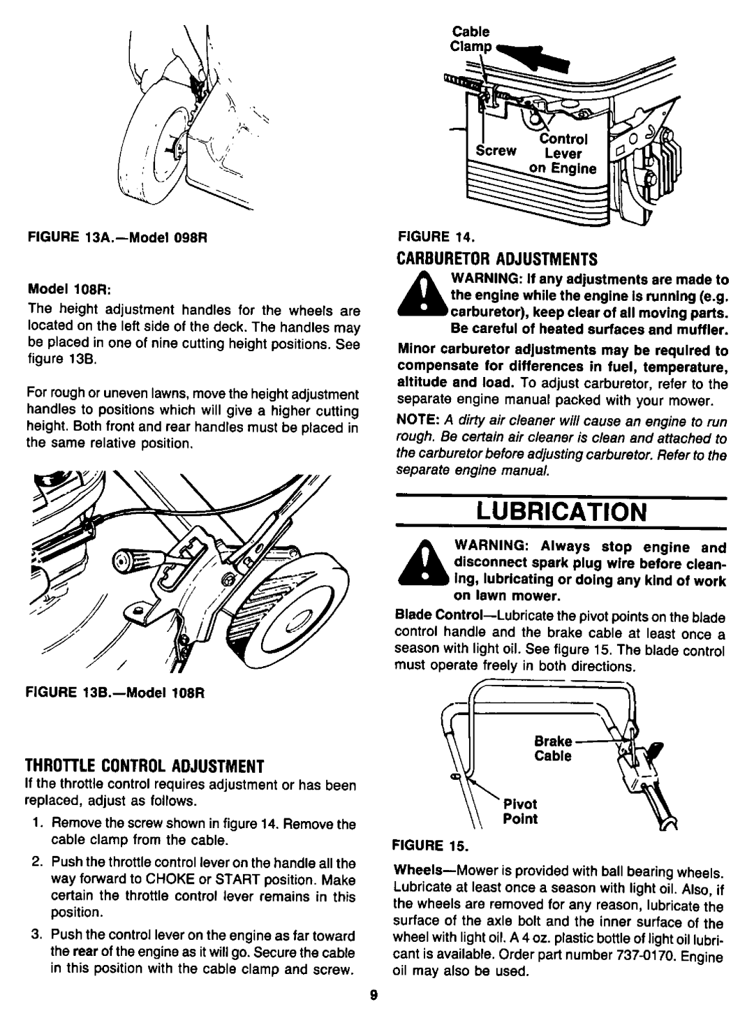 Yard-Man 111098R, 111108R manual 