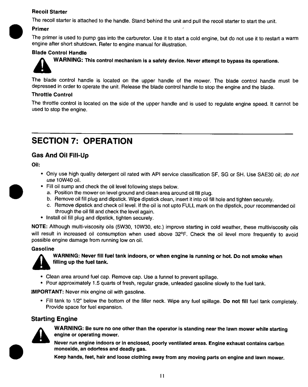 Yard-Man 11A-549C401 manual 