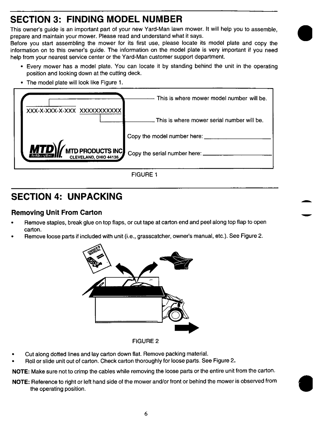 Yard-Man 11A-549C401 manual 