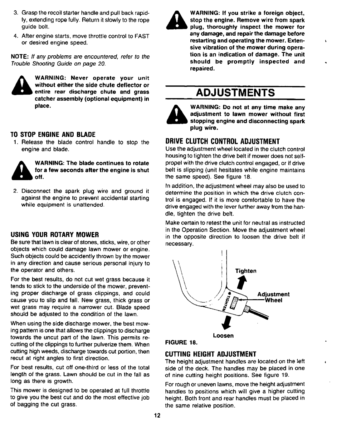 Yard-Man 120874R manual 