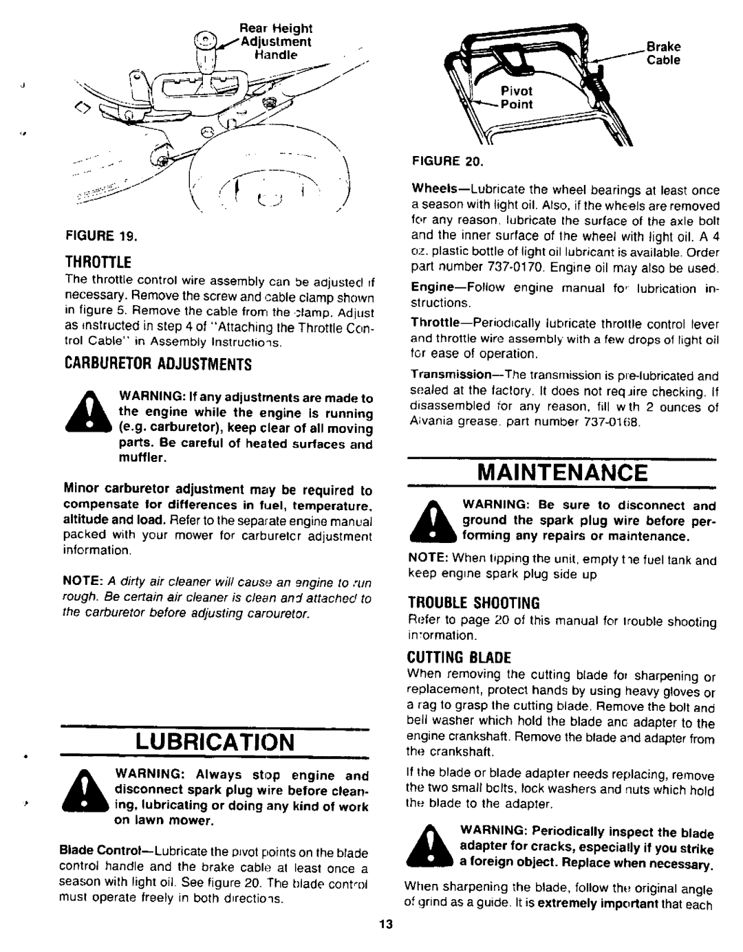 Yard-Man 120874R manual 