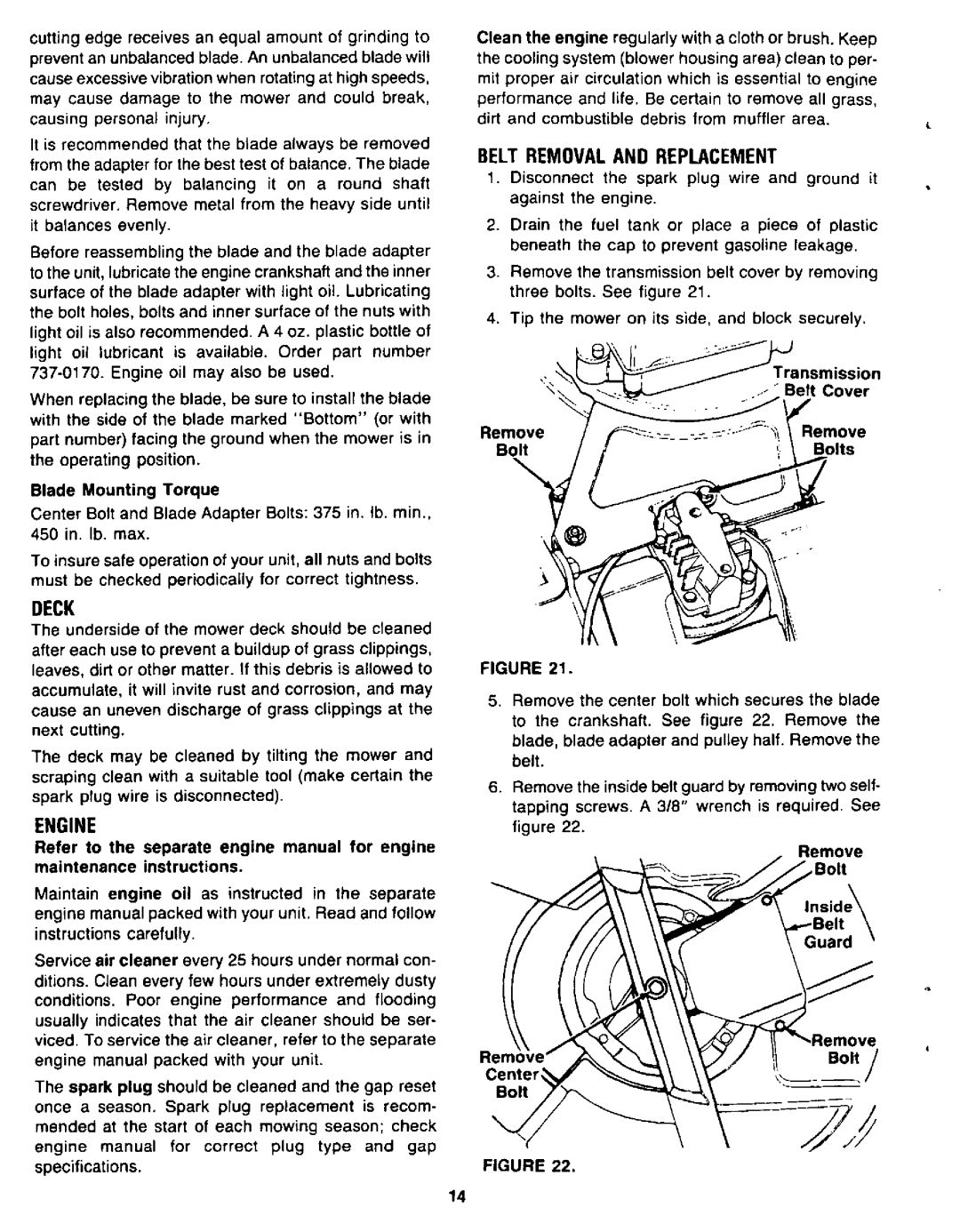 Yard-Man 120874R manual 