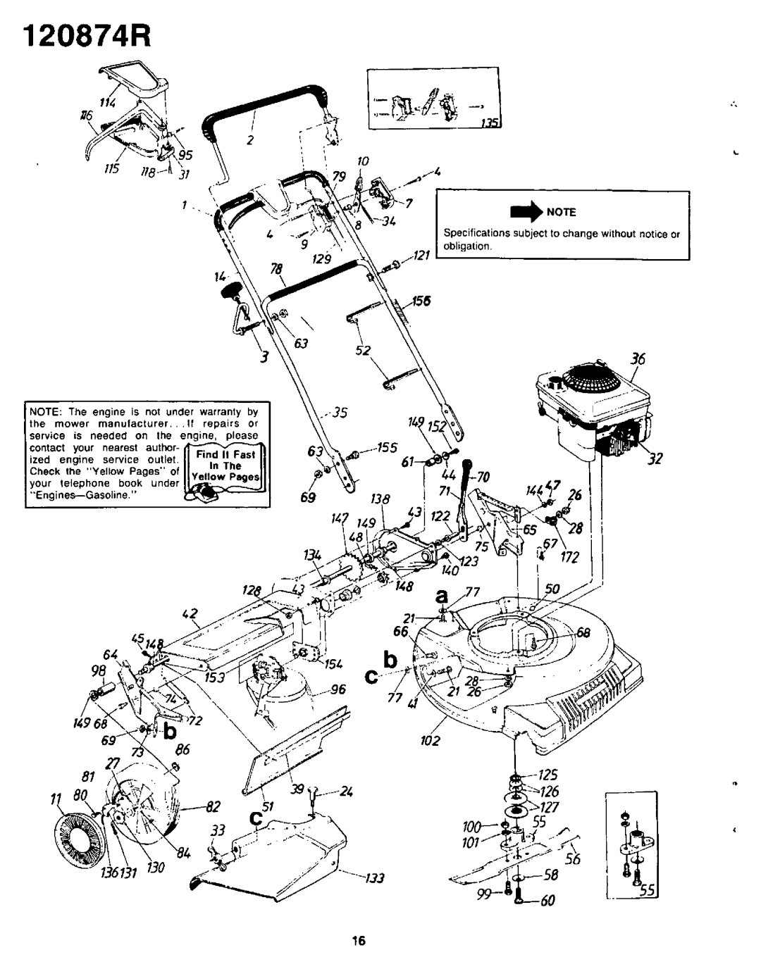 Yard-Man 120874R manual 