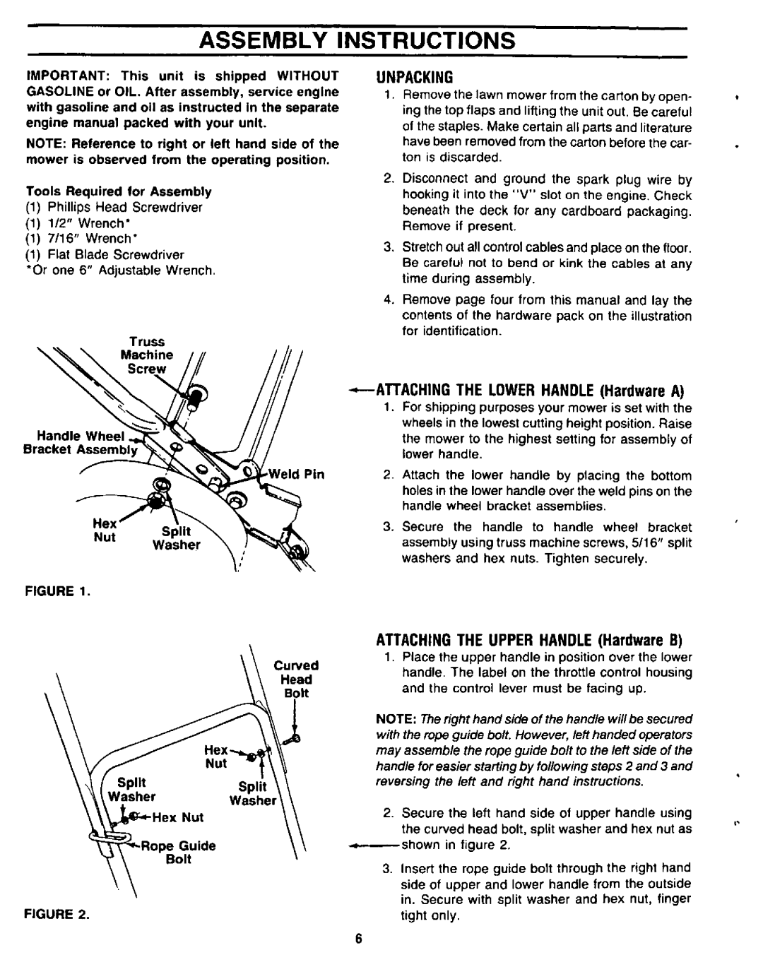 Yard-Man 120874R manual 