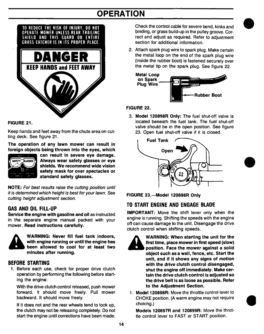 Yard-Man 120898R, 120897R, 120899R manual 