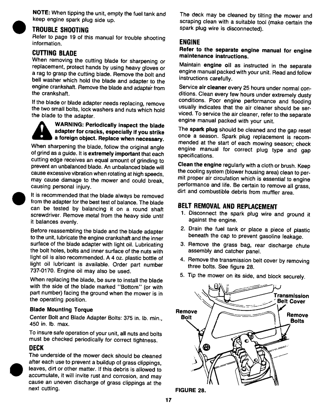 Yard-Man 120898R, 120897R, 120899R manual 