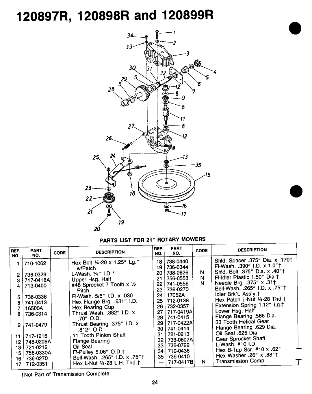 Yard-Man 120897R, 120899R, 120898R manual 