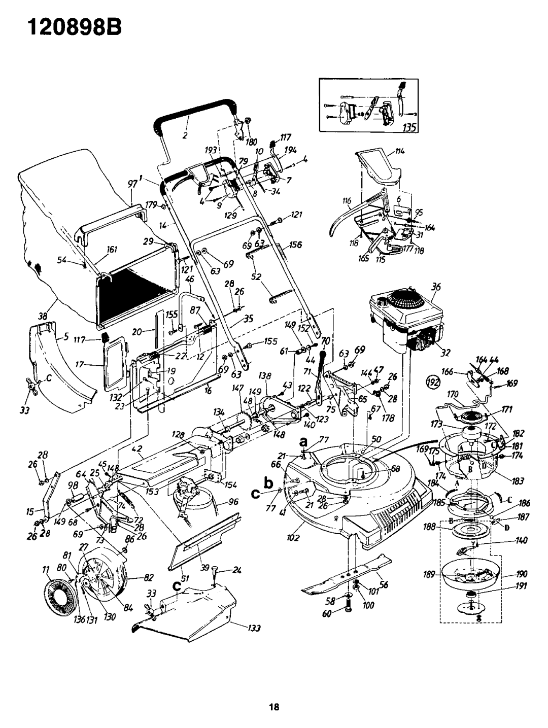 Yard-Man 120898B manual 