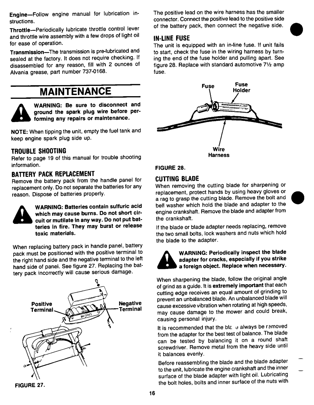 Yard-Man 120898E manual 