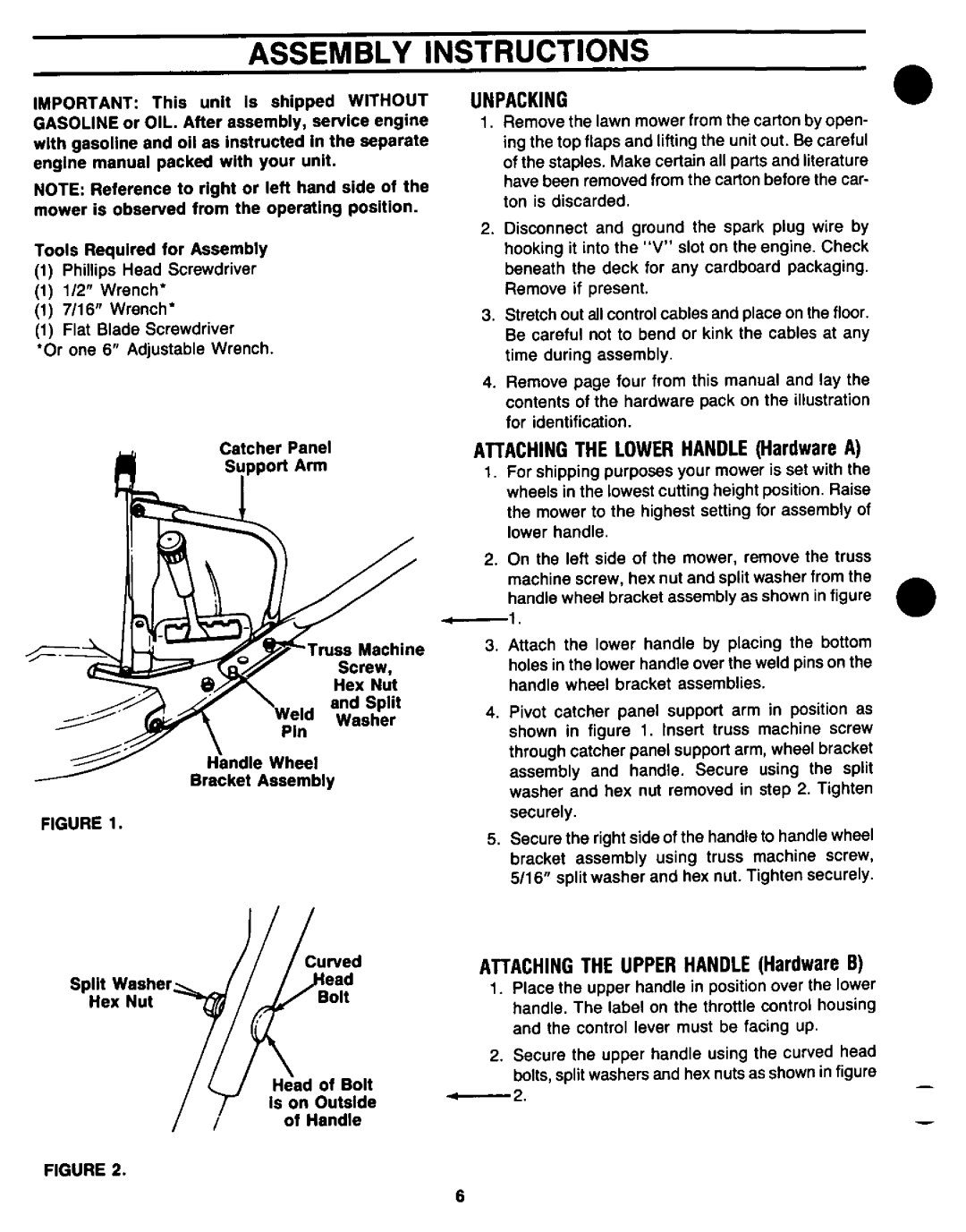 Yard-Man 120898E manual 