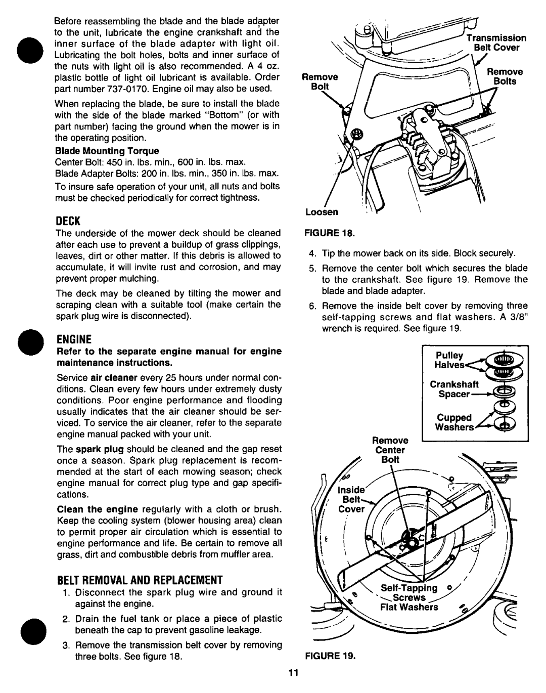 Yard-Man 122118R manual 