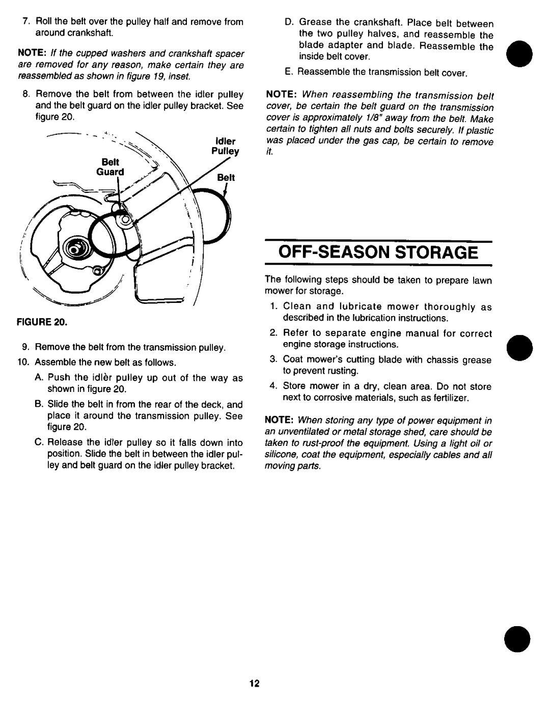 Yard-Man 122118R manual 