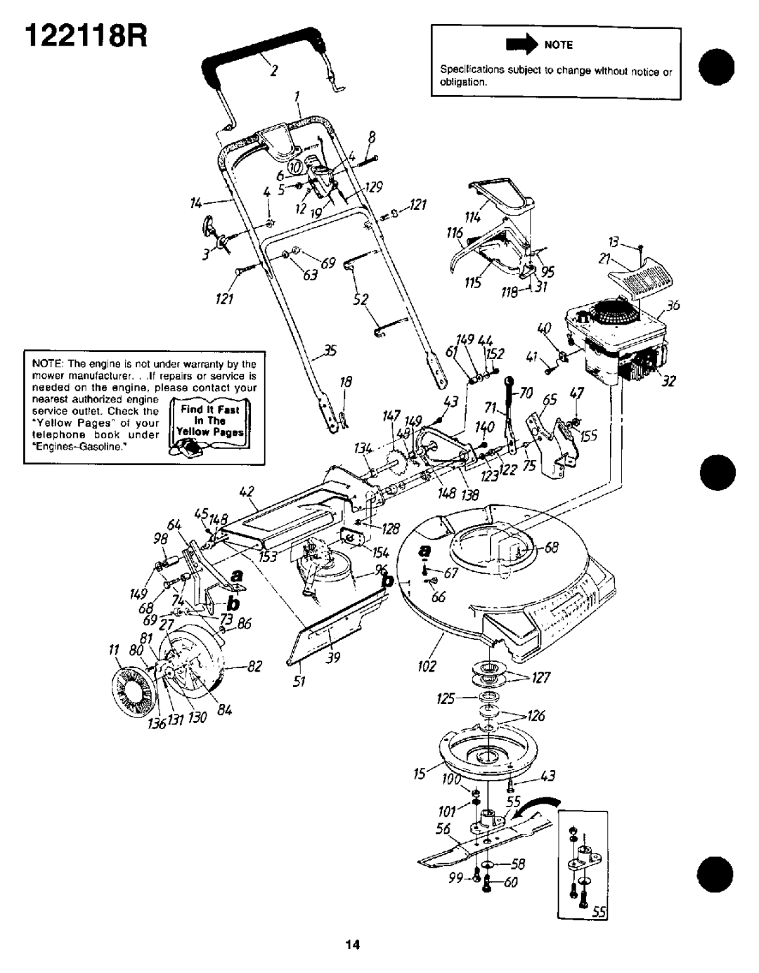 Yard-Man 122118R manual 