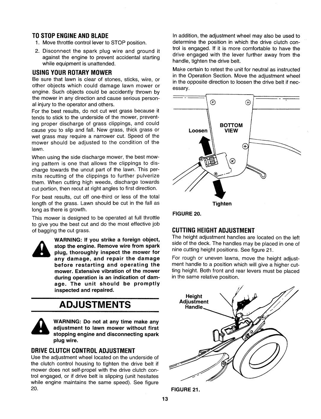 Yard-Man 122898B manual 