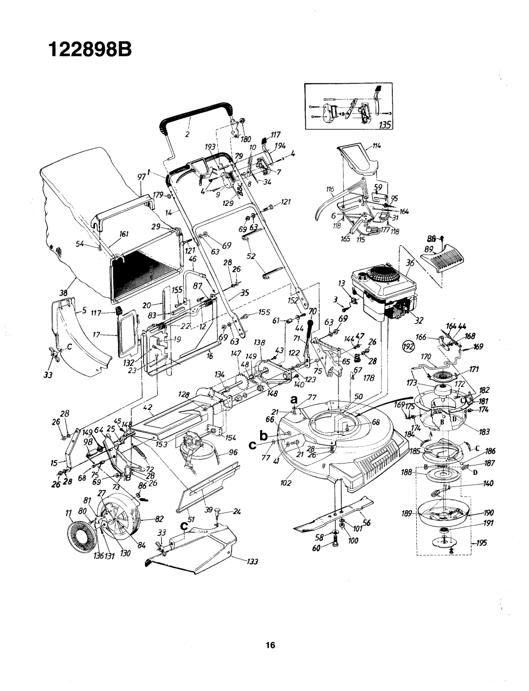 Yard-Man 122898B manual 