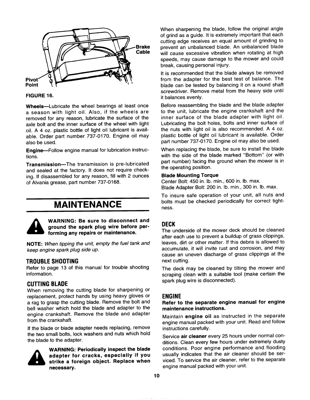 Yard-Man 123E848G401 manual 