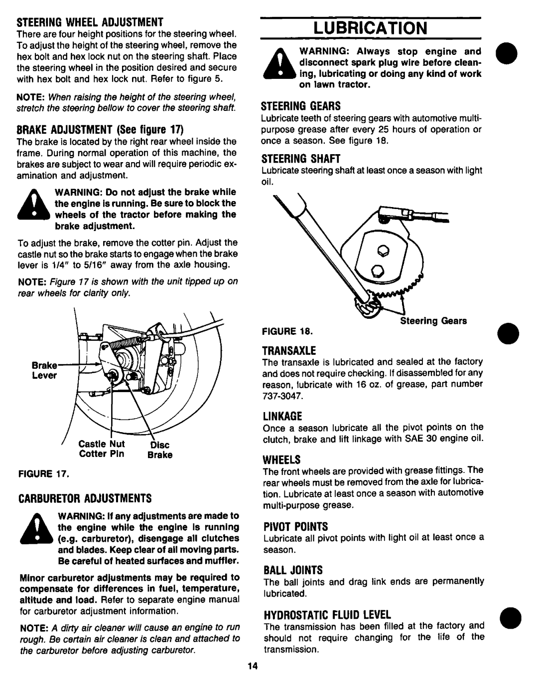 Yard-Man 130704F manual 