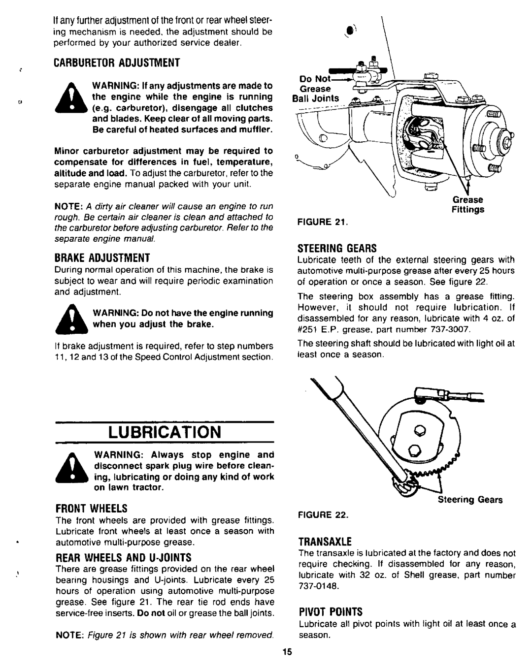 Yard-Man 130754F manual 