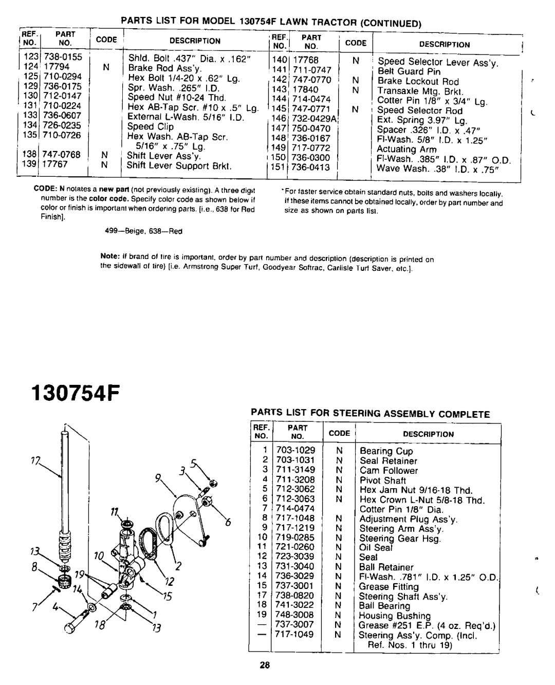 Yard-Man 130754F manual 