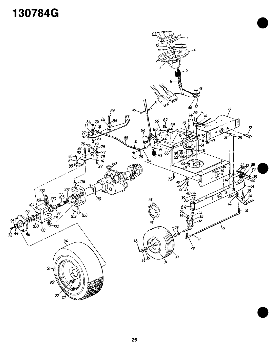 Yard-Man 130784G manual 