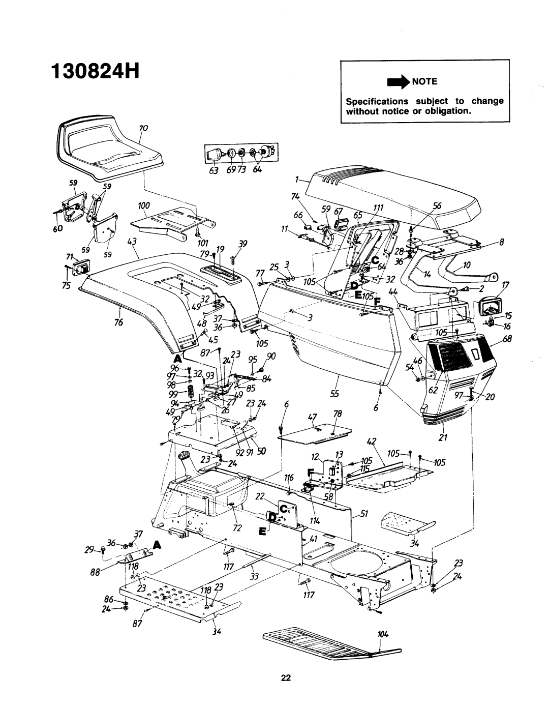 Yard-Man 130824H manual 