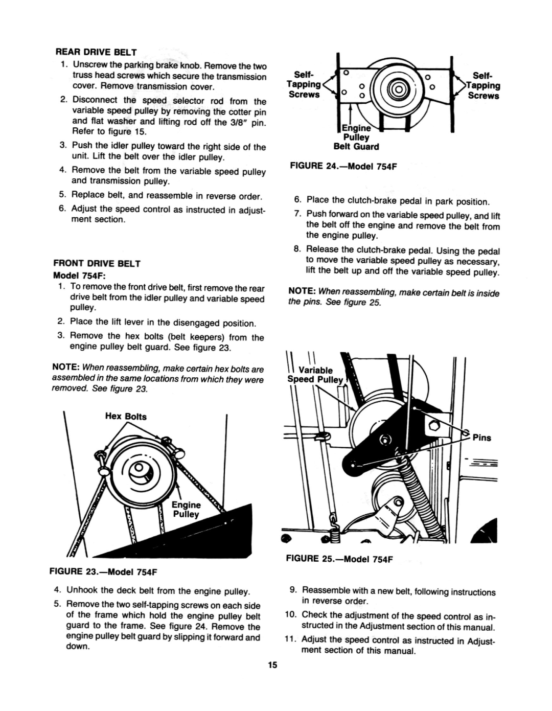 Yard-Man 131784G, 131754F manual 