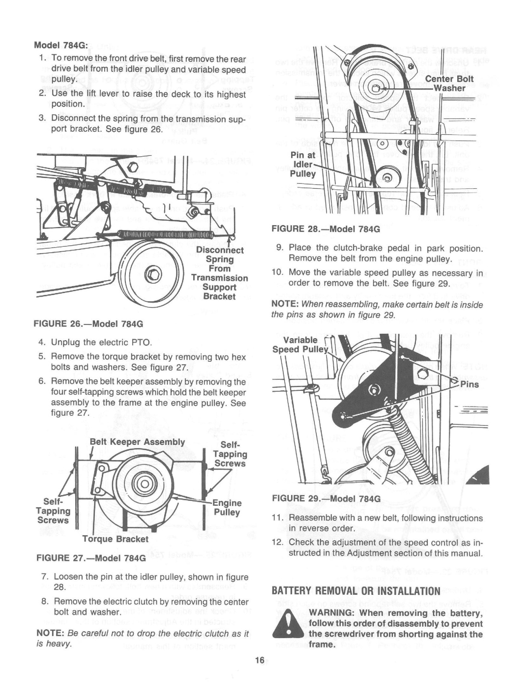 Yard-Man 131754F, 131784G manual 