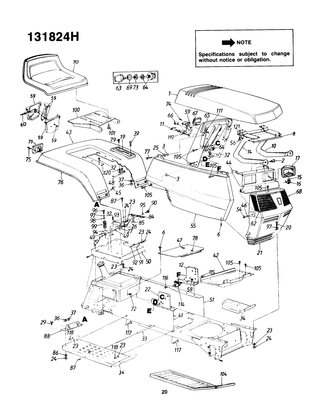 Yard-Man 131824H manual 