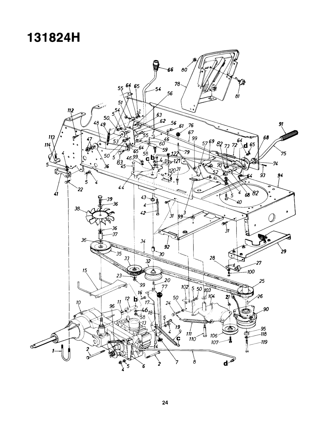 Yard-Man 131824H manual 