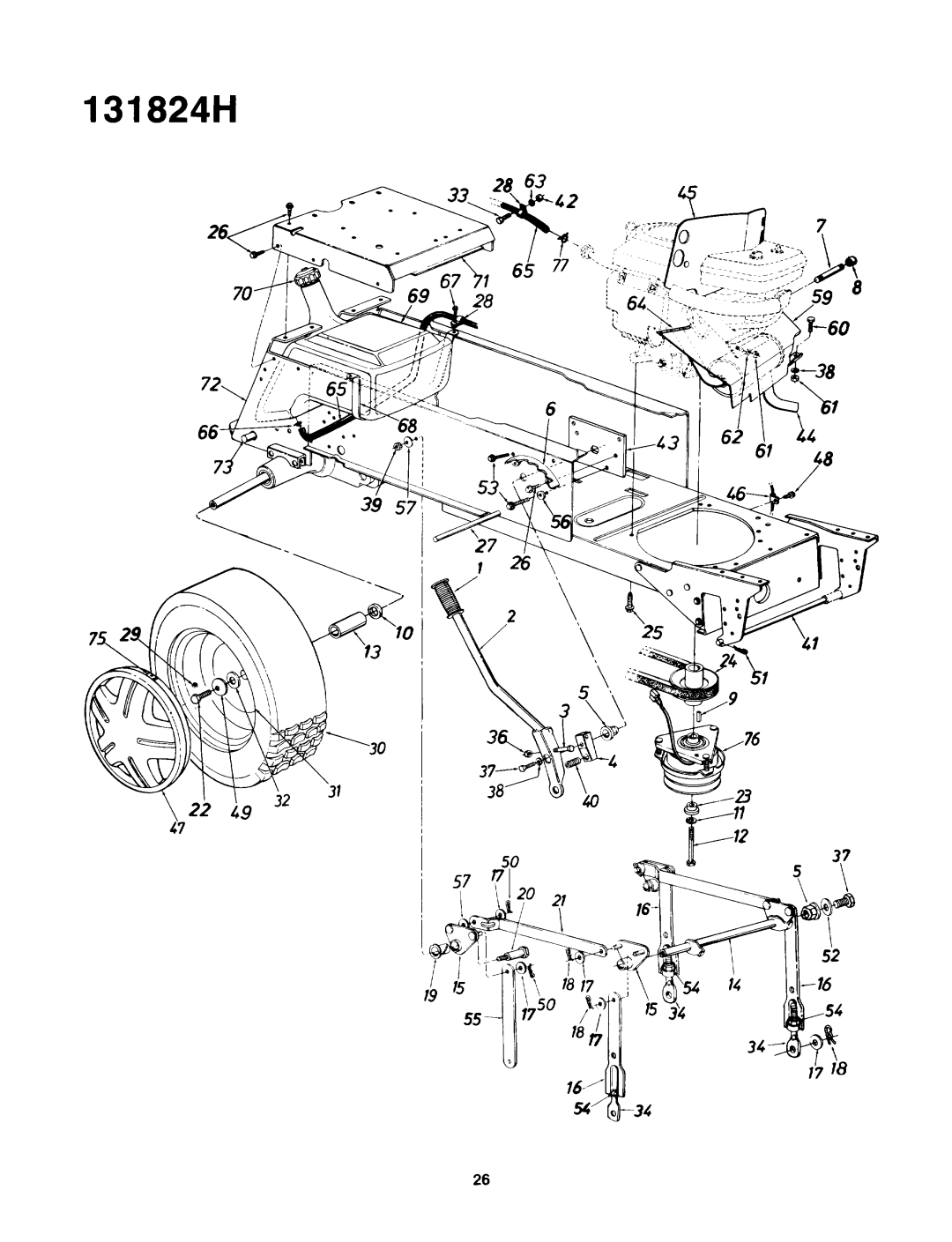 Yard-Man 131824H manual 