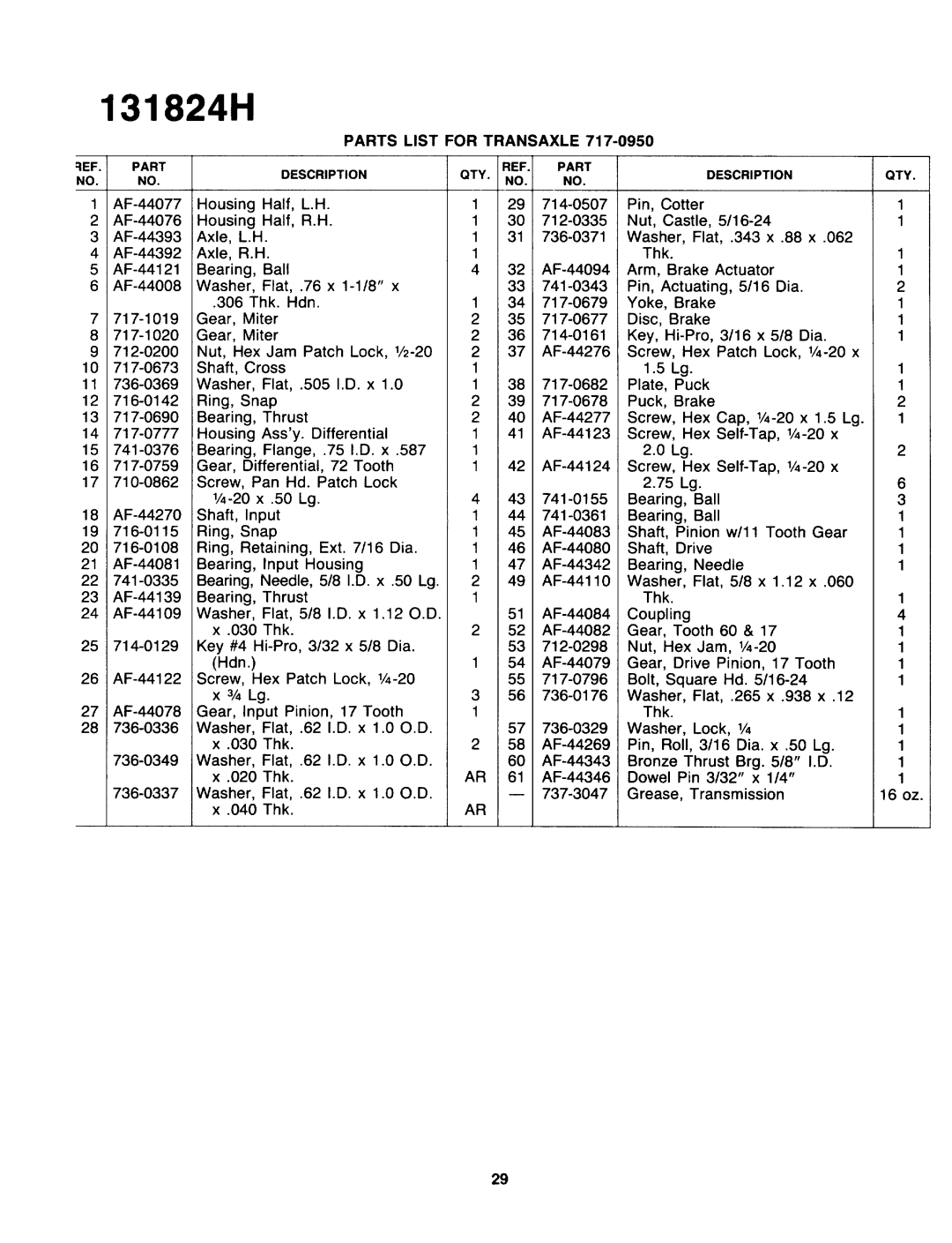 Yard-Man 131824H manual 