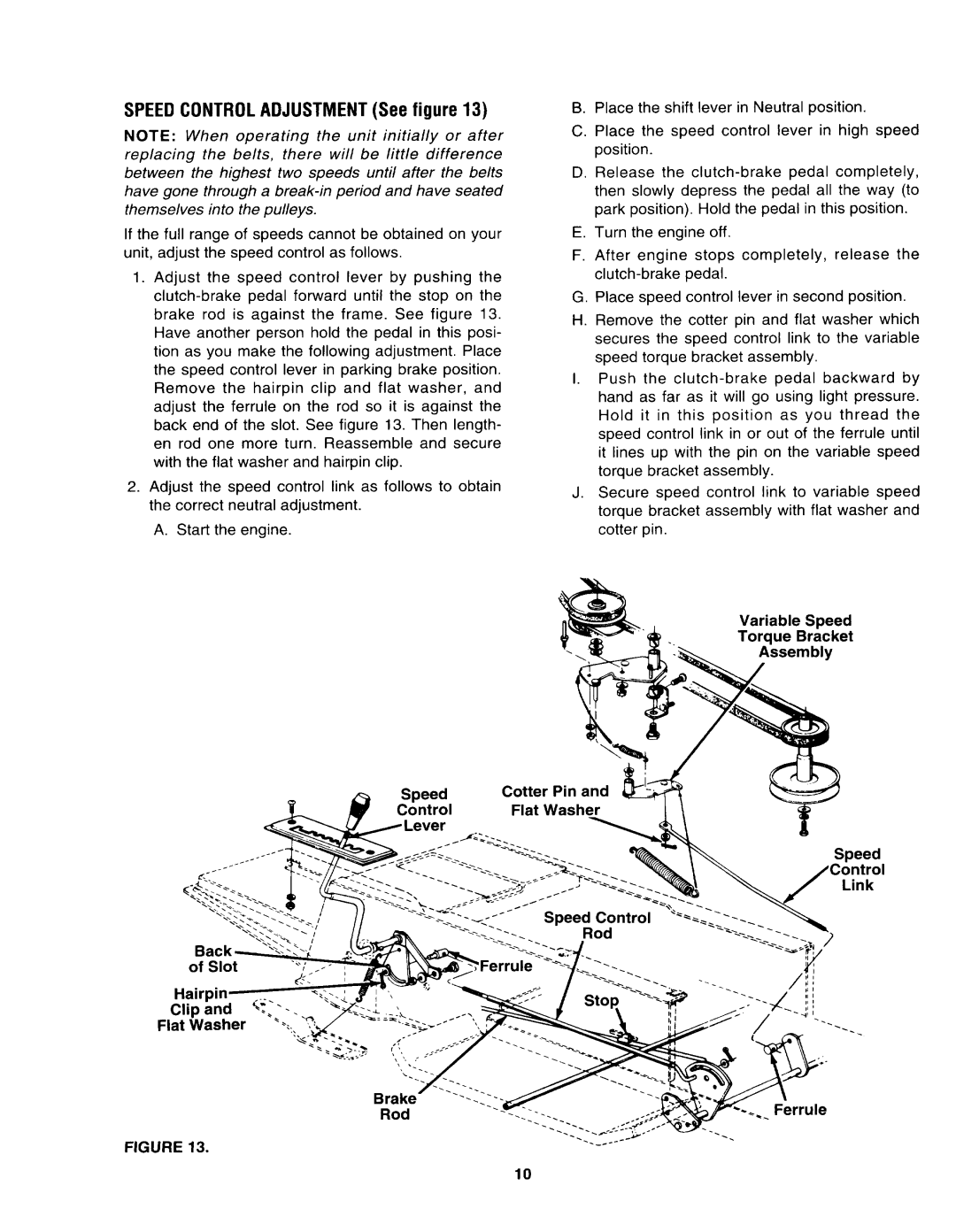 Yard-Man 132654F, 132659F, 132634E manual 