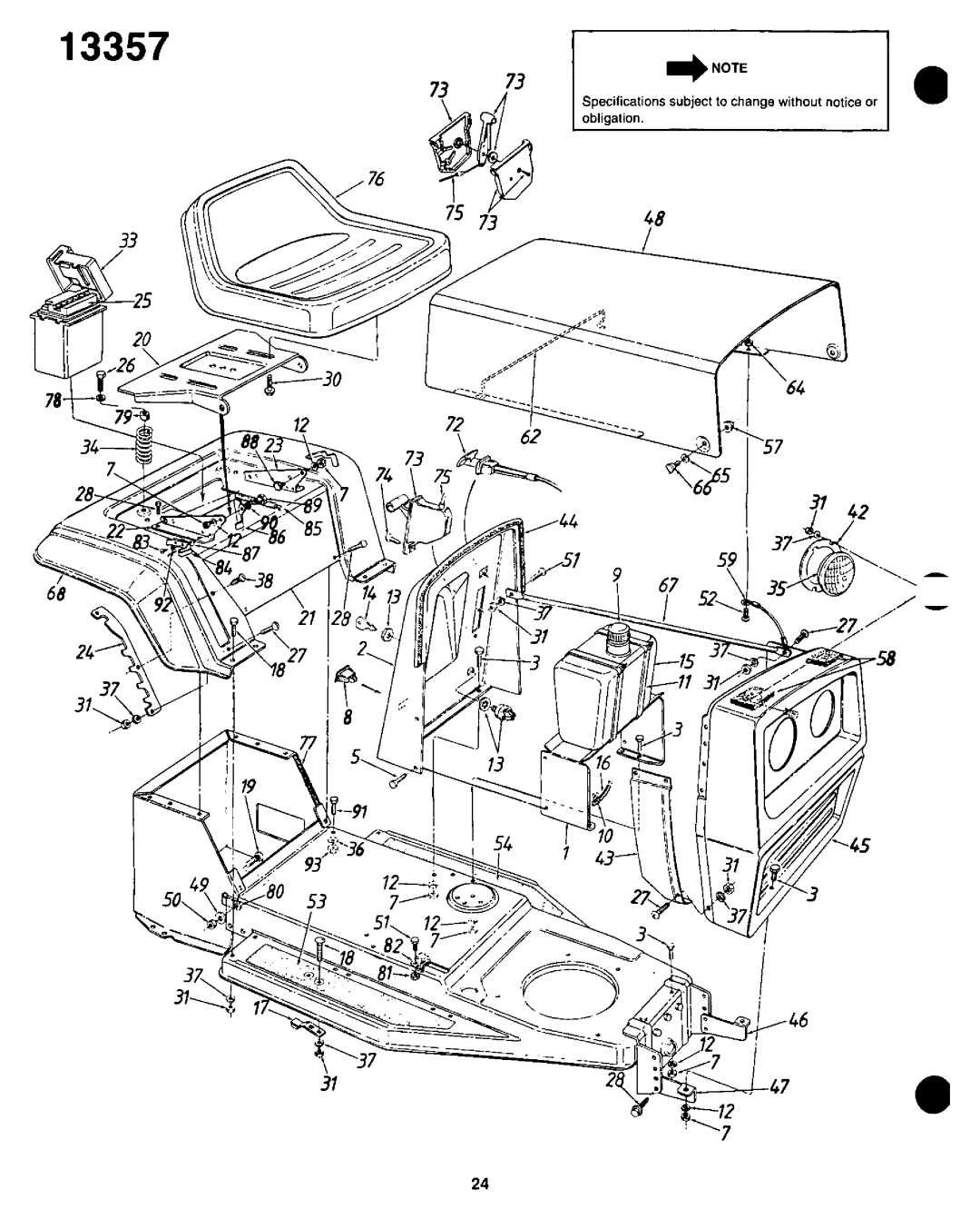 Yard-Man 13357-9 manual 