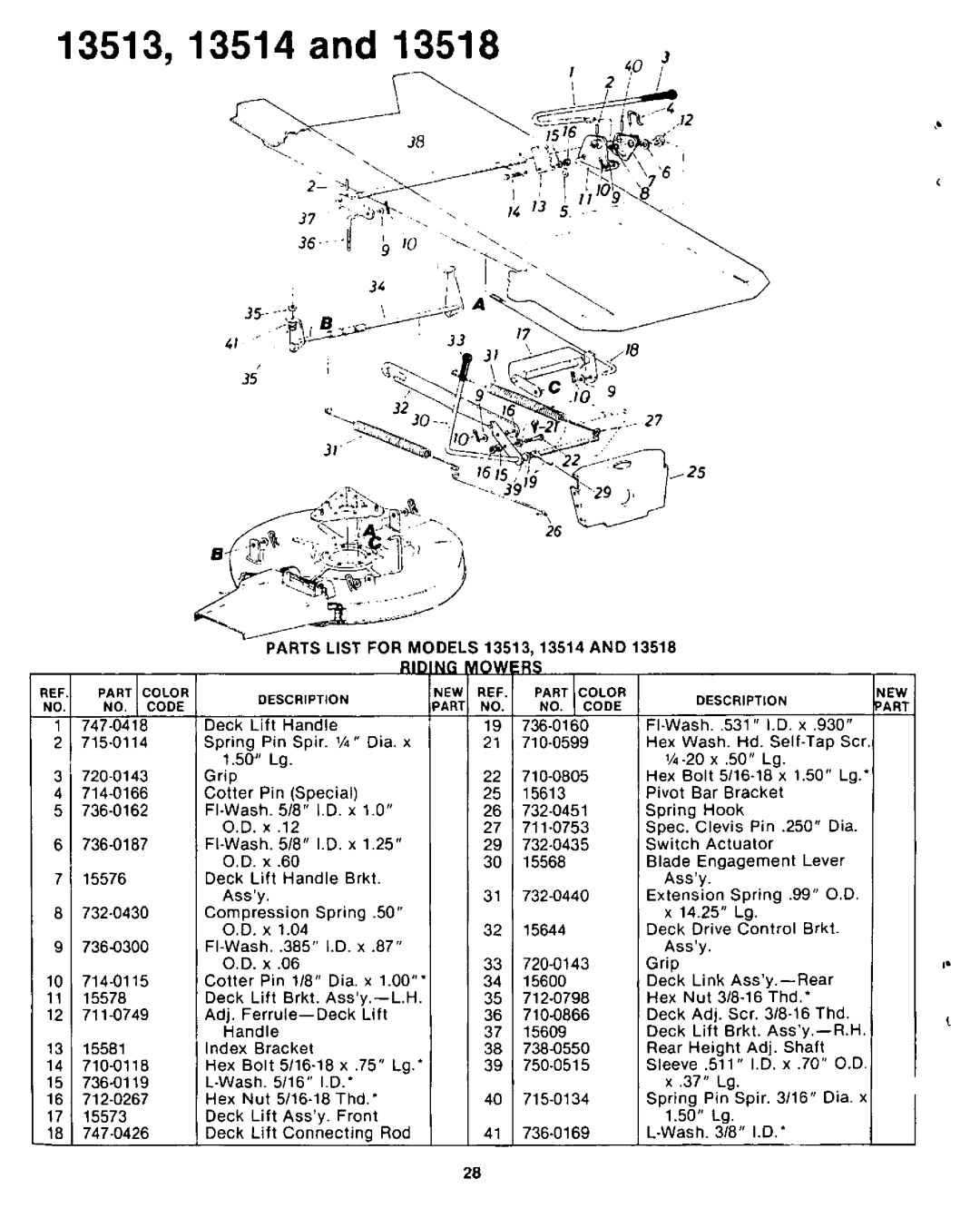 Yard-Man 13518L, 13514L, 13513L manual 