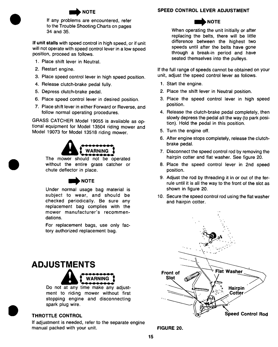 Yard-Man 13504-8, 13518-8 manual 