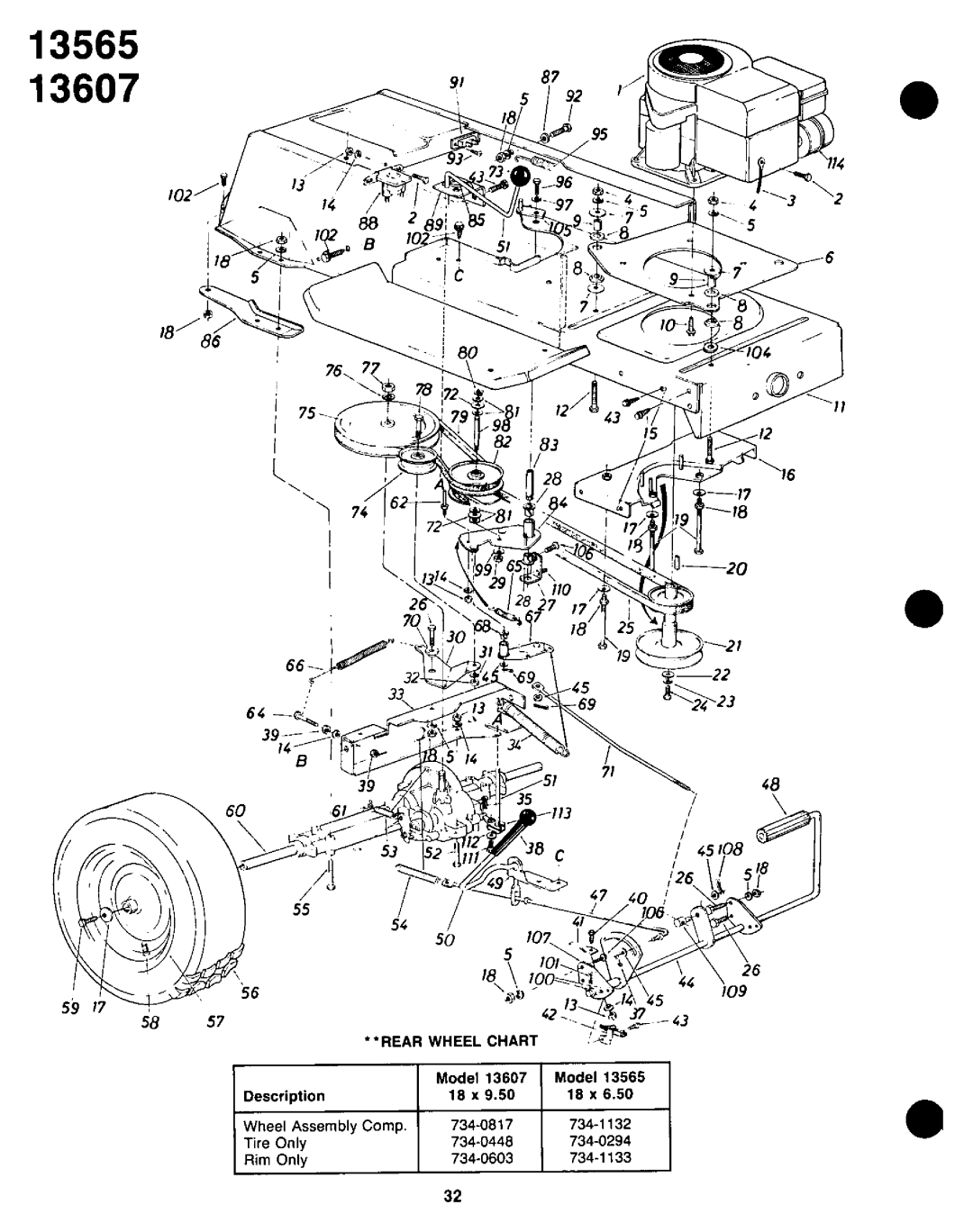 Yard-Man 13565-7, 135607-7, 13607-7 manual 