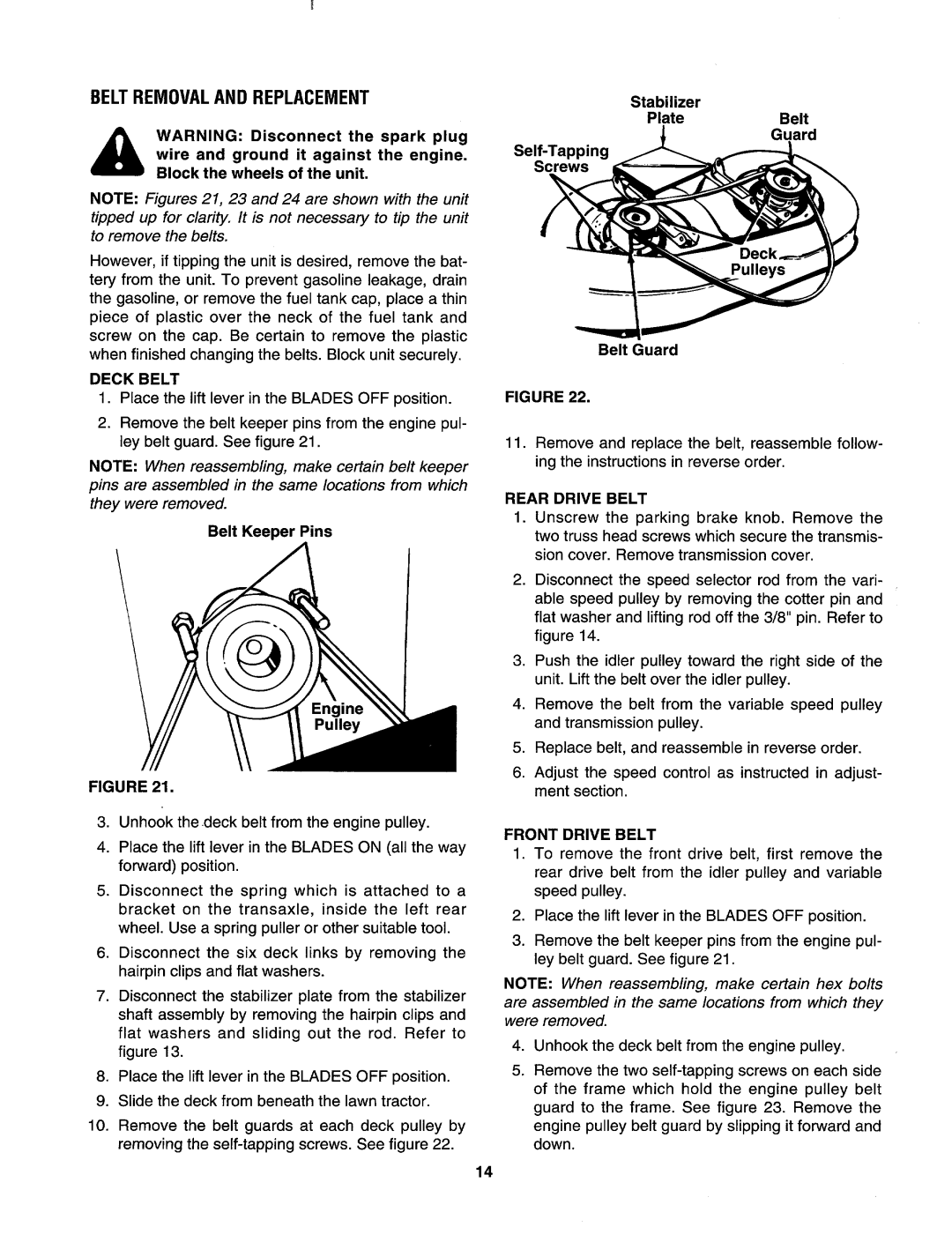 Yard-Man 135D614G401 manual 