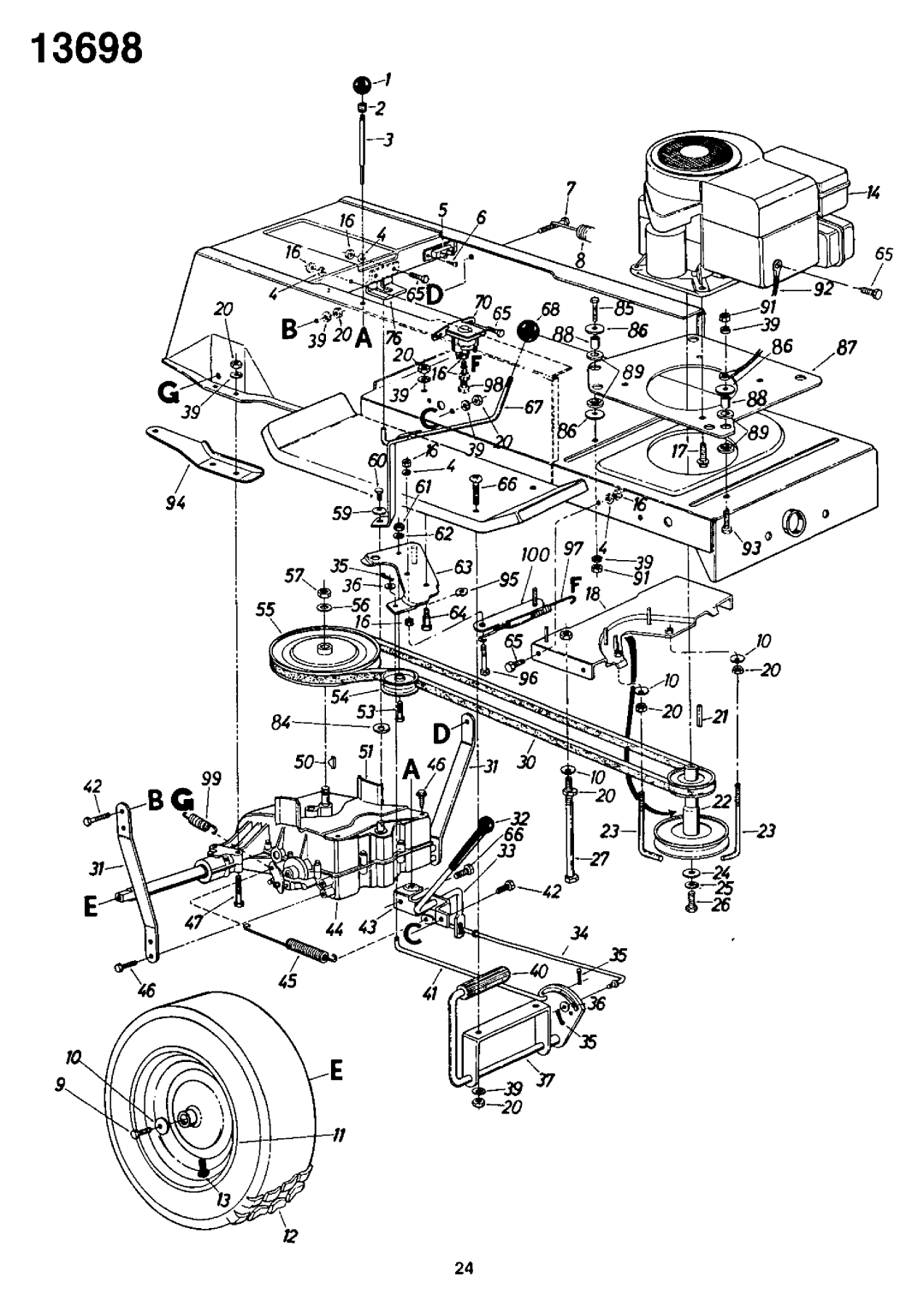 Yard-Man 13698U manual 