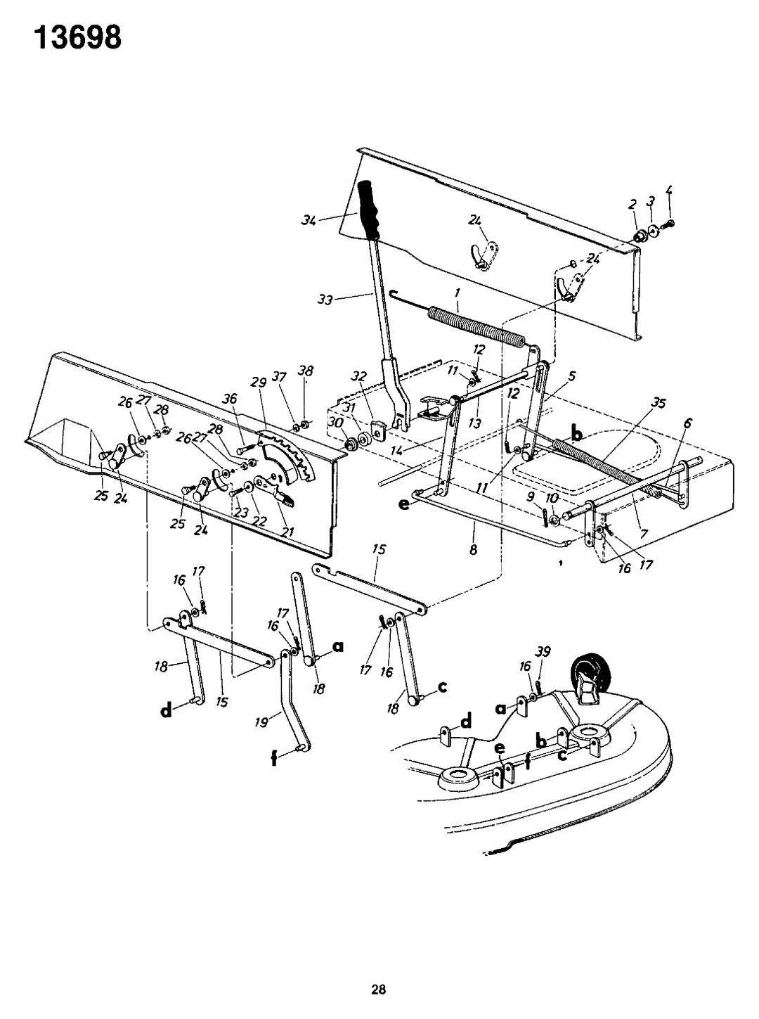 Yard-Man 13698U manual 