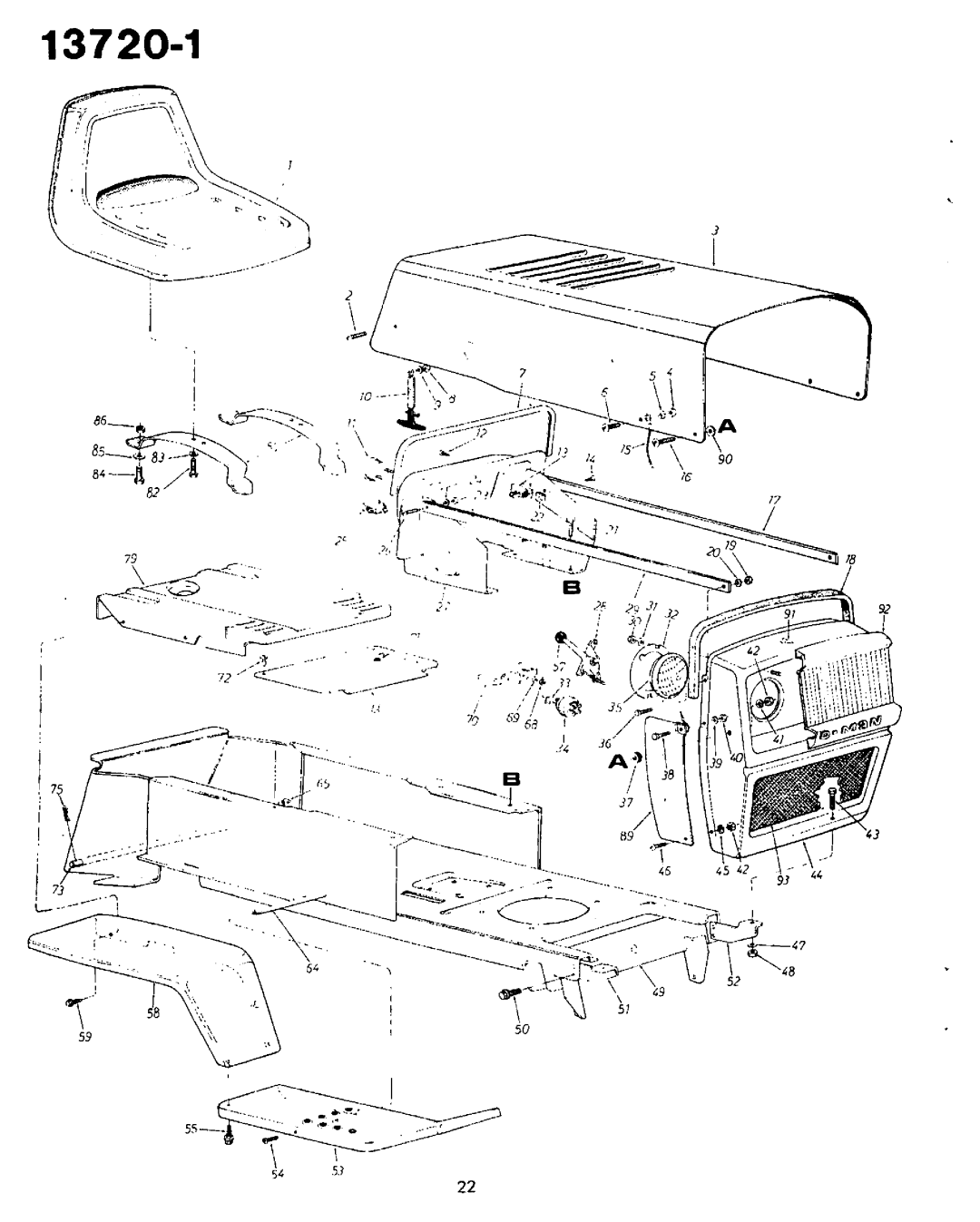 Yard-Man 13720-1 manual 