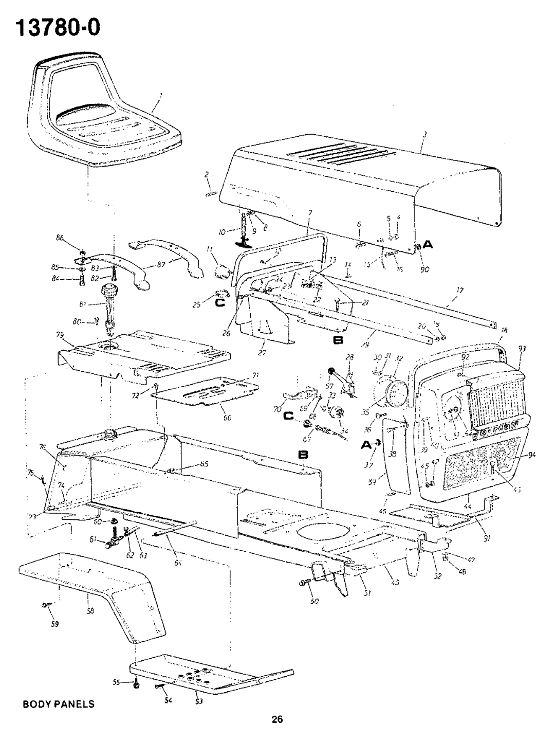 Yard-Man 13780-0 manual 